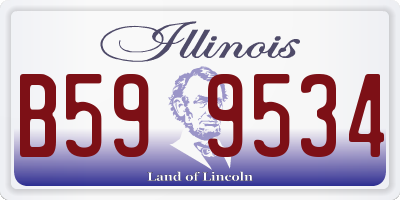 IL license plate B599534