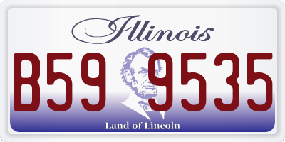 IL license plate B599535