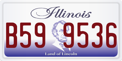 IL license plate B599536