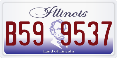 IL license plate B599537