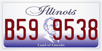 IL license plate B599538