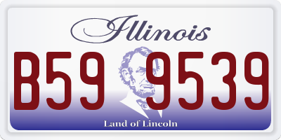 IL license plate B599539
