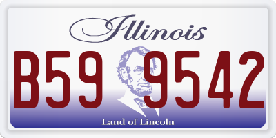 IL license plate B599542