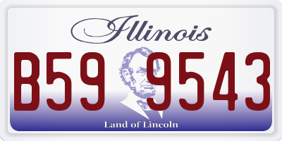 IL license plate B599543