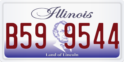 IL license plate B599544