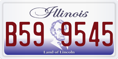 IL license plate B599545