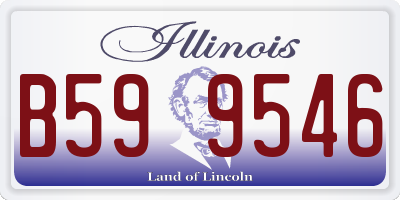 IL license plate B599546