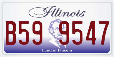 IL license plate B599547