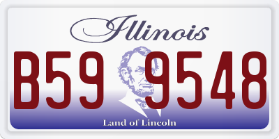 IL license plate B599548