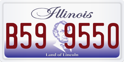 IL license plate B599550