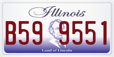 IL license plate B599551