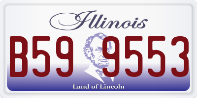 IL license plate B599553