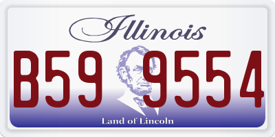 IL license plate B599554
