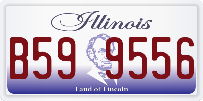 IL license plate B599556