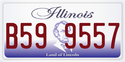 IL license plate B599557