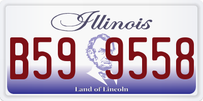 IL license plate B599558
