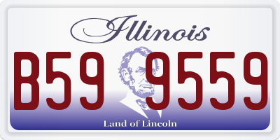 IL license plate B599559