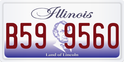 IL license plate B599560