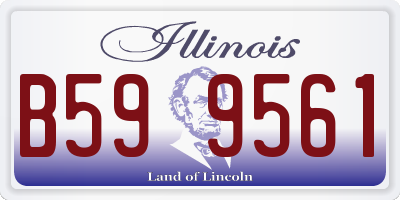 IL license plate B599561