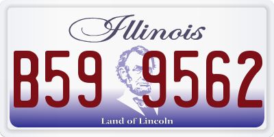 IL license plate B599562