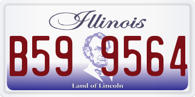 IL license plate B599564