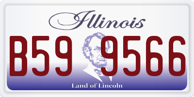 IL license plate B599566