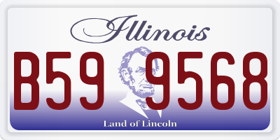 IL license plate B599568