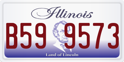 IL license plate B599573