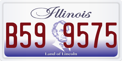 IL license plate B599575