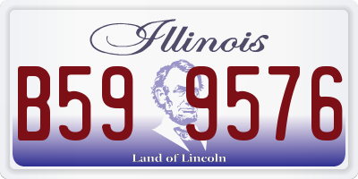 IL license plate B599576