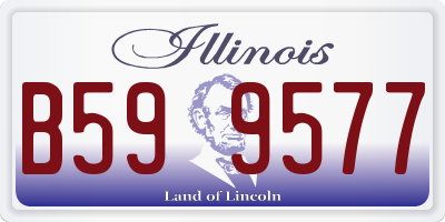 IL license plate B599577