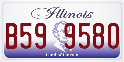 IL license plate B599580