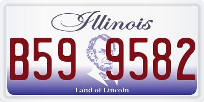 IL license plate B599582