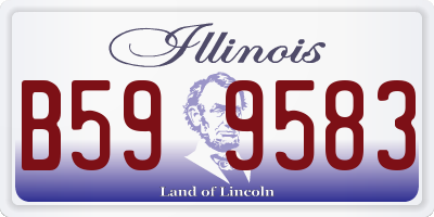 IL license plate B599583