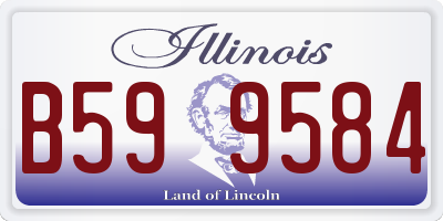 IL license plate B599584