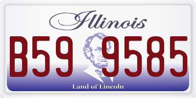 IL license plate B599585