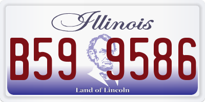 IL license plate B599586
