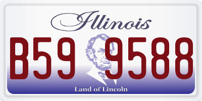 IL license plate B599588