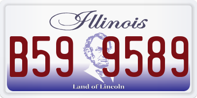 IL license plate B599589