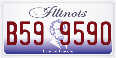 IL license plate B599590