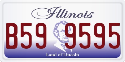 IL license plate B599595
