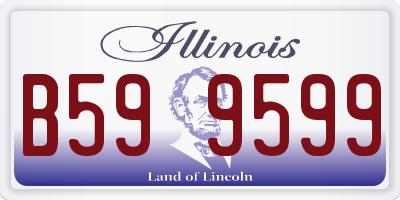 IL license plate B599599