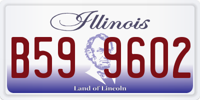 IL license plate B599602
