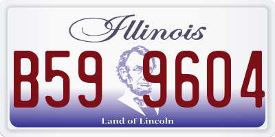 IL license plate B599604