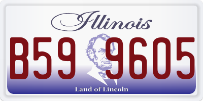 IL license plate B599605