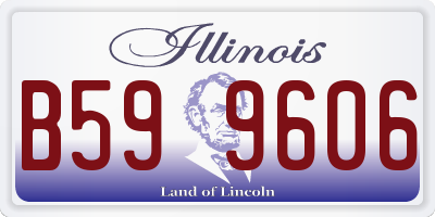 IL license plate B599606