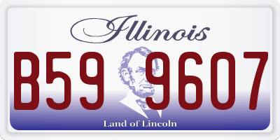 IL license plate B599607