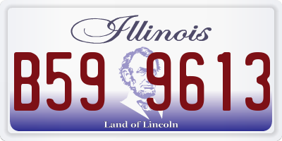 IL license plate B599613