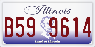 IL license plate B599614
