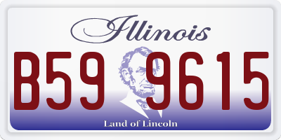IL license plate B599615